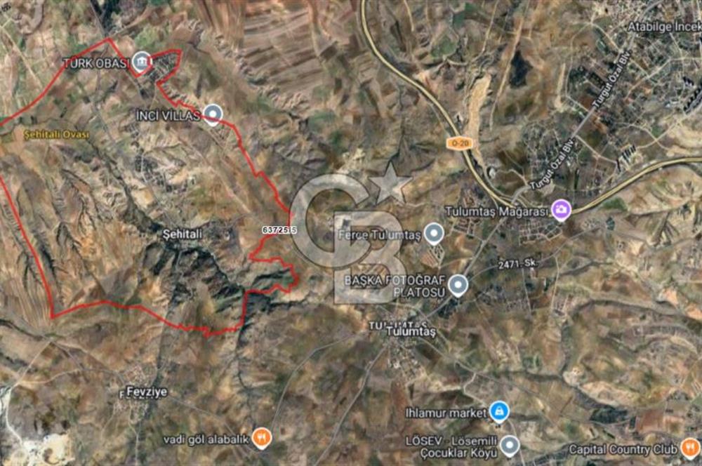 ŞEHİTALİ 'DE 0,40 EMSAL SATILIK 1417 m² KÖŞE VİLLA PARSELİ ARSA
