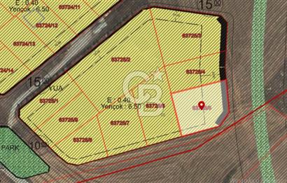 ŞEHİTALİ 'DE 0,40 EMSAL SATILIK 1417 m² KÖŞE VİLLA PARSELİ ARSA