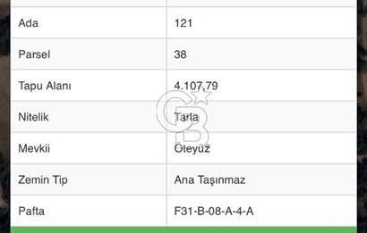 KASTAMONU MERKEZ ÖMERLİ KÖYÜ’NDE 4.107,79 m² YATIRIMLIK TARLA
