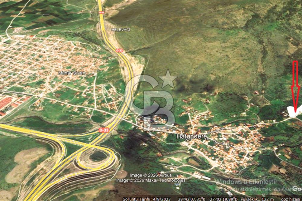 MENEMEN HATUNDERE'DE YOLA 200 MT CEPHELİ 8.200 M2 SATILIK TARLA.