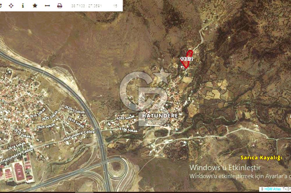 MENEMEN HATUNDERE'DE YOLA 200 MT CEPHELİ 8.200 M2 SATILIK TARLA.