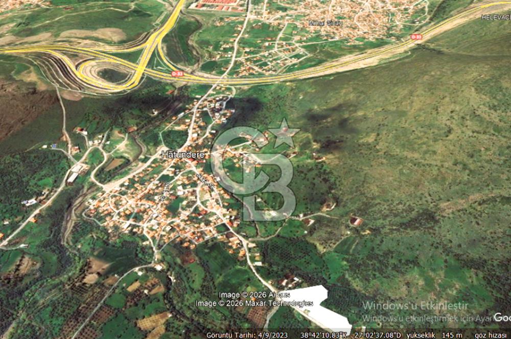 MENEMEN HATUNDERE'DE YOLA 200 MT CEPHELİ 8.200 M2 SATILIK TARLA.