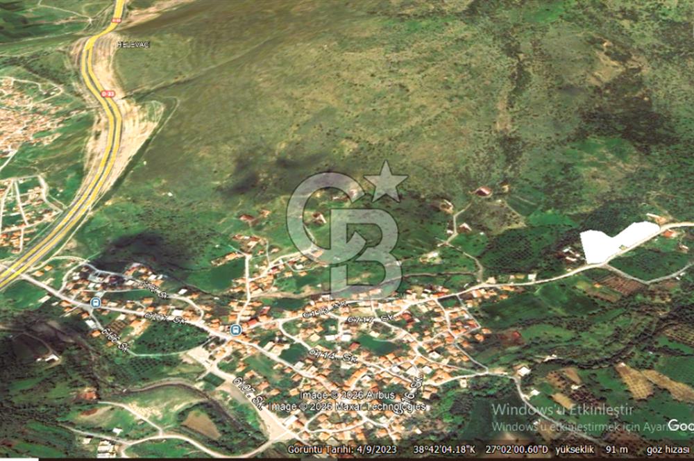 MENEMEN HATUNDERE'DE YOLA 200 MT CEPHELİ 8.200 M2 SATILIK TARLA.