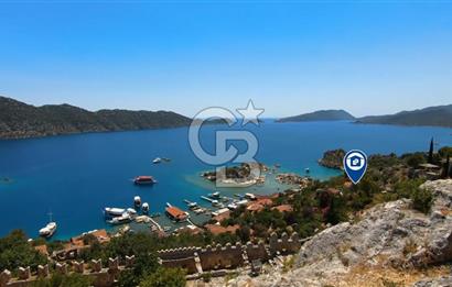 Antalya Demre Kaleköy Üçağız da Muhteşem 928 m2 Arsa ve Taş Ev