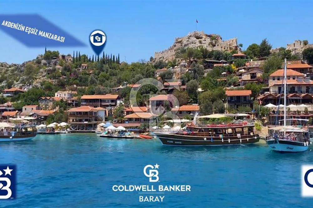 Antalya Demre Kaleköy Üçağız da Muhteşem 928 m2 Arsa ve Taş Ev