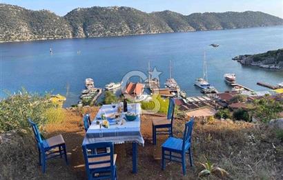 Antalya Demre Kaleköy Üçağız da Muhteşem 928 m2 Arsa ve Taş Ev