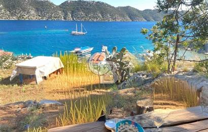 Antalya Demre Kaleköy Üçağız da Muhteşem 928 m2 Arsa ve Taş Ev