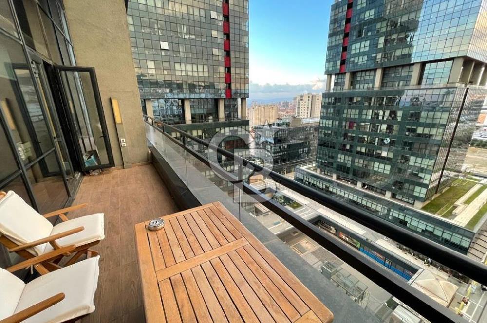 Maltepe Ritim İstanbul'da teraslı eşyalı 2+1 dubleks daire