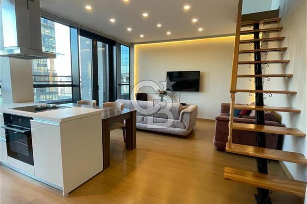 Maltepe Ritim İstanbul'da teraslı eşyalı 2+1 dubleks daire