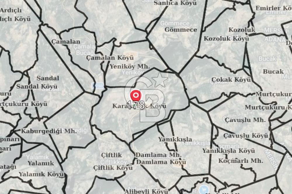 Mersin, Tarsus, Karakutuk'te Tarla.Bu Fiyata 1.800 m² Kaçmaz!