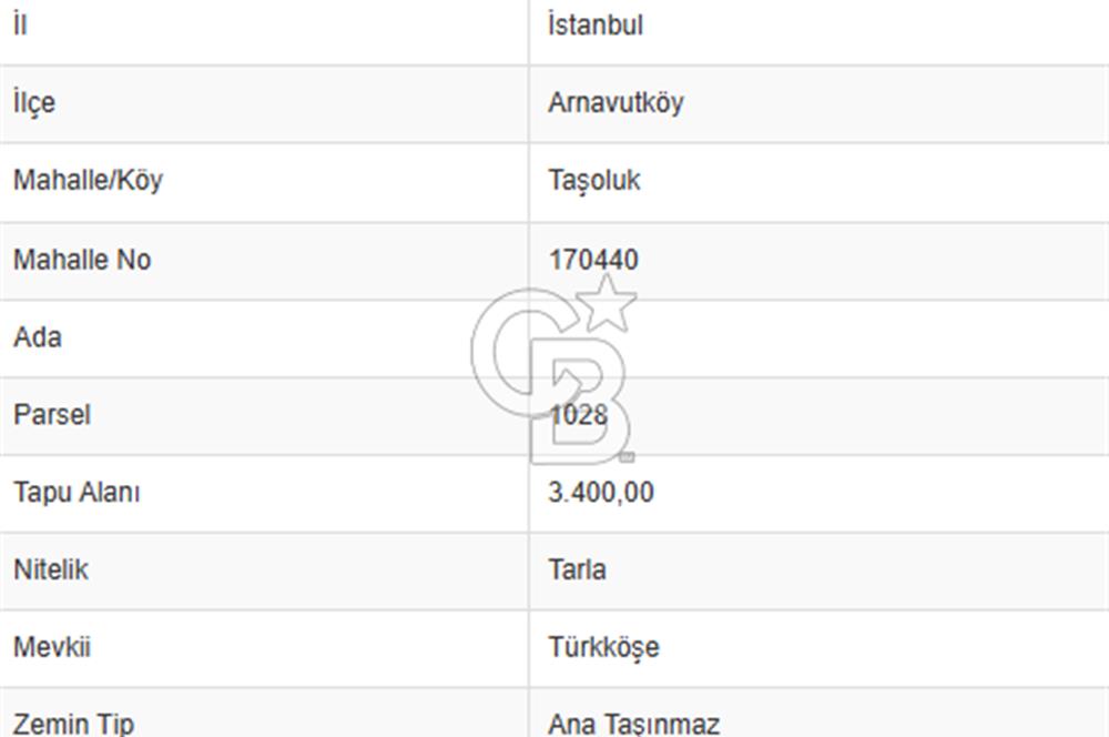 İSTANBUL ARNAVUTKÖY TAŞOLUK BÖLGESİNDE SATILIK ARSA