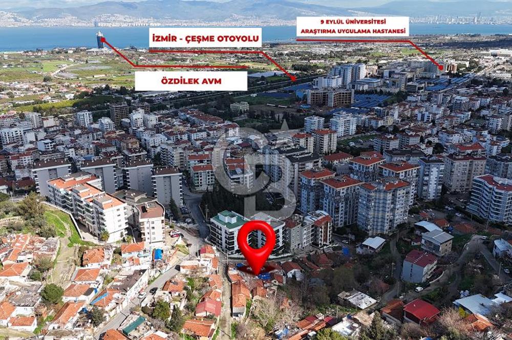 İzmir Narlıdere Atatürk Mah.1/4 Hisse Payı Satılık Arsa 55 m²