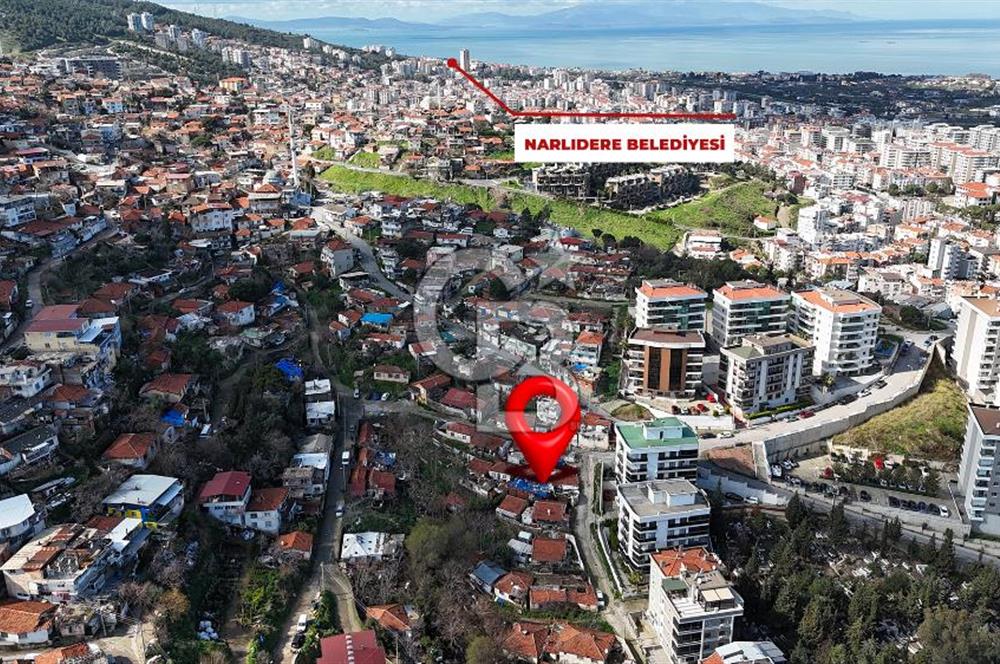 İzmir Narlıdere Atatürk Mah.1/4 Hisse Payı Satılık Arsa 55 m²