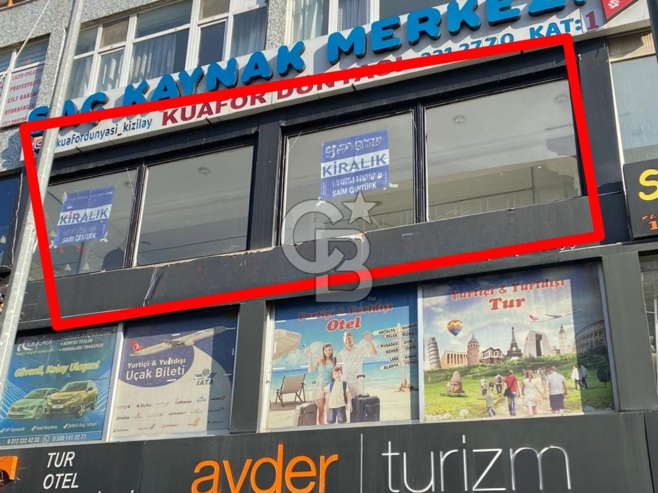 KIZILAY İZMİR-1 CADDESİNDE KİRALIK 100 M2 OFİS