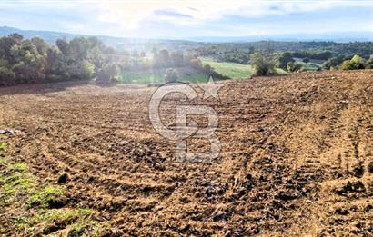 Biga Akpınar Köyü’nde Resmi Yol Cepheli, Gölet Yakınında Yatırımlık Tarla