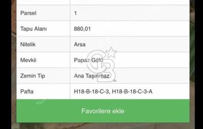 Çanakkale Biga Bozlar Köyünde 880m2 İmarlı Arsa