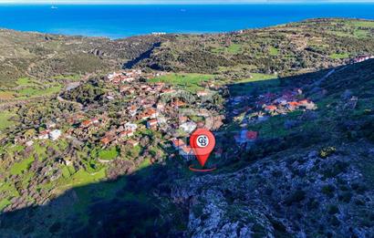 İzmir Karaburun Bozköy'de Satılık 506 m2 Kagir Ev ve Bahçe