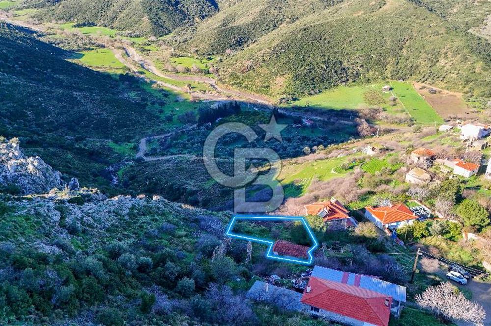 İzmir Karaburun Bozköy'de Satılık 506 m2 Kagir Ev ve Bahçe