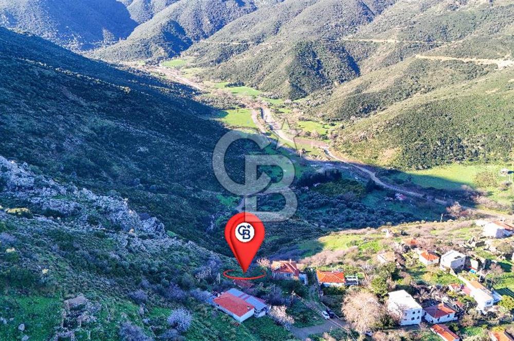 İzmir Karaburun Bozköy'de Satılık 506 m2 Kagir Ev ve Bahçe