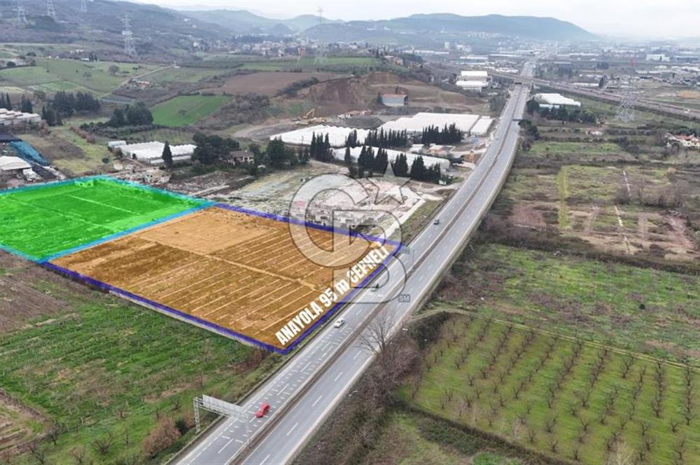 KOCAELİ BURSA ANAYOLUNA CEPHE SATILIK TİCARİ İMARLI ARSA!