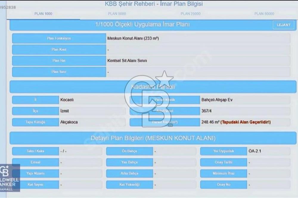 İzmit Akçakocada 233 m² Konut İmarlı Arsa Yatırıma uygun !