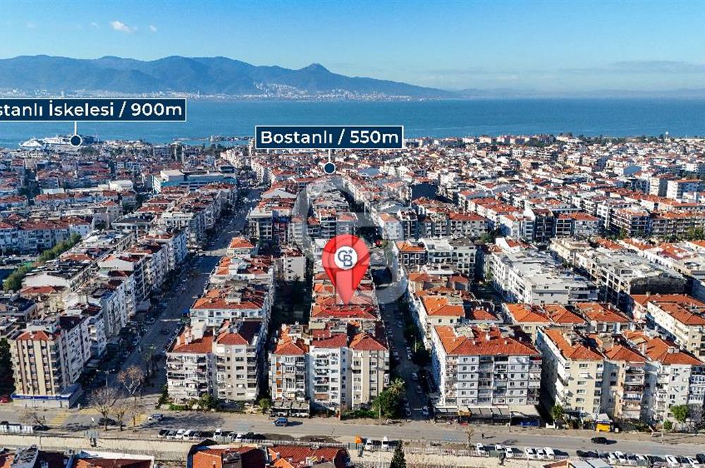 Bostanlı Şehitler Bulvarı Yakını Geniş Bahçeli 3+1 Satılık Daire