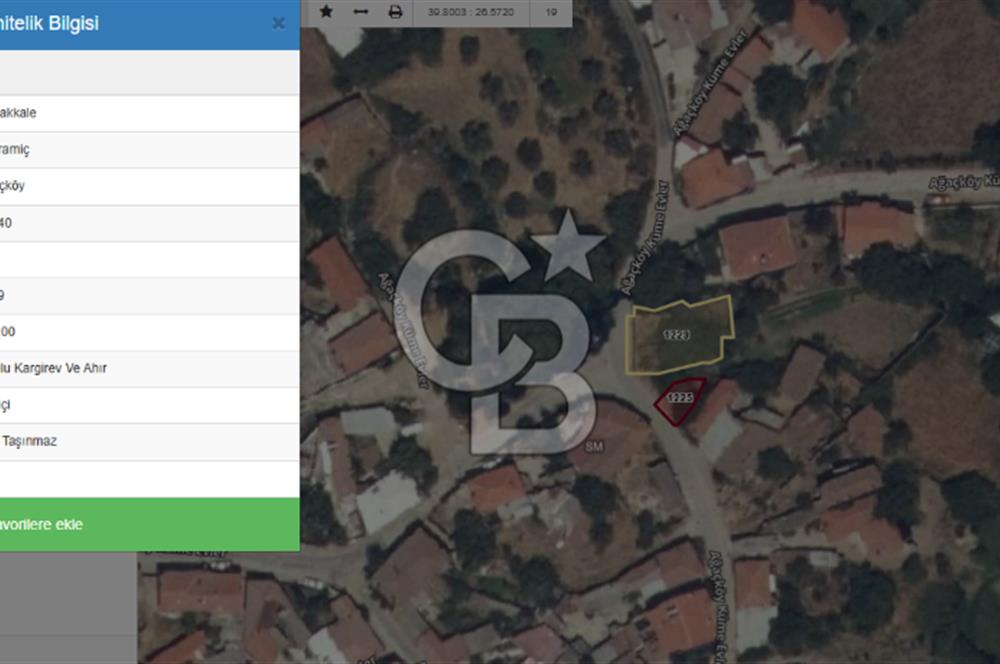 Bayramiç Ağaçköy'de Satılık 385 m² İmarlı Arsa