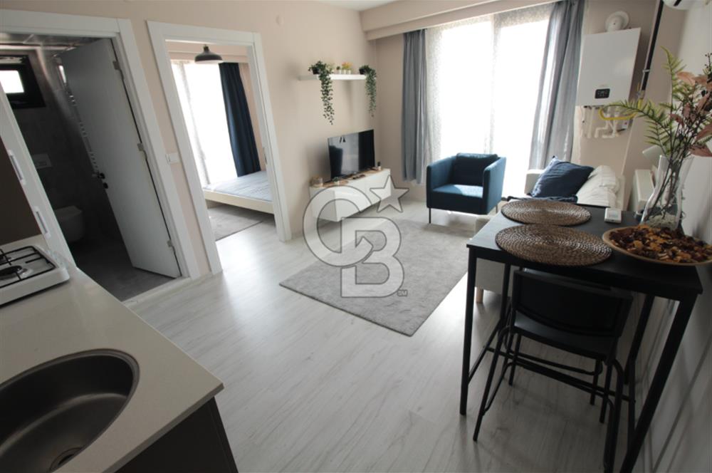 Buca Kent Loca'da 1+1_45m² Eşyalı Kiralık Daire