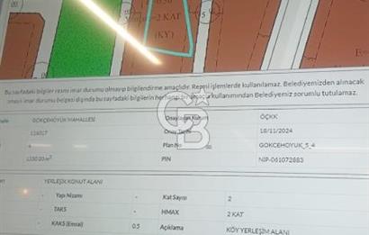 Gölbaşı Gökçehöyük'de Satılık İmarlı Arsa