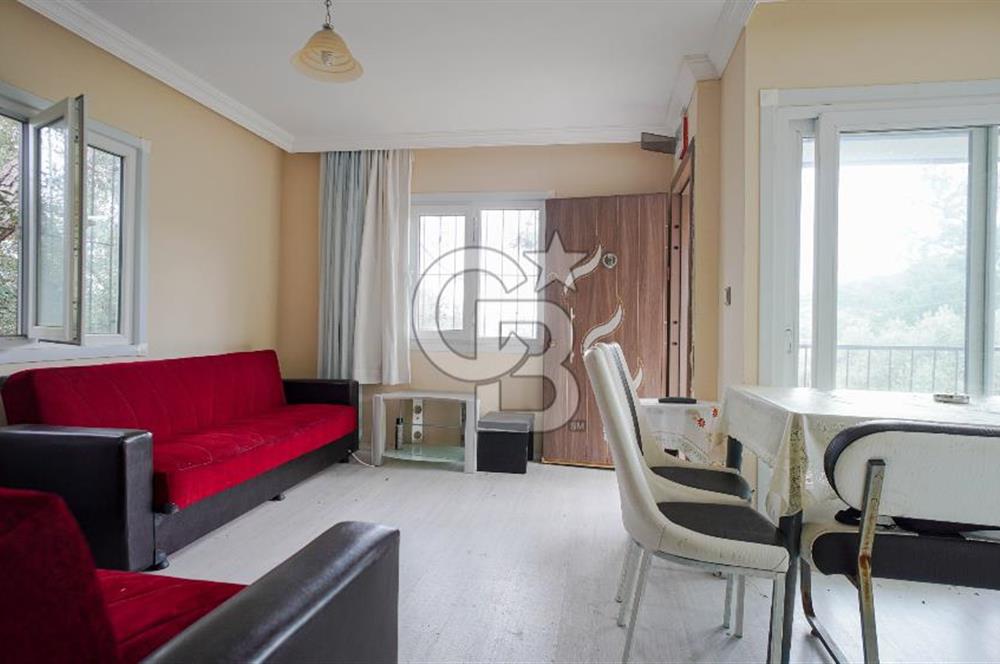 AKBÜK'TE DENİZ MANZARALI SATILIK 2+1 EV VE ZEYTİNLİ TARLA