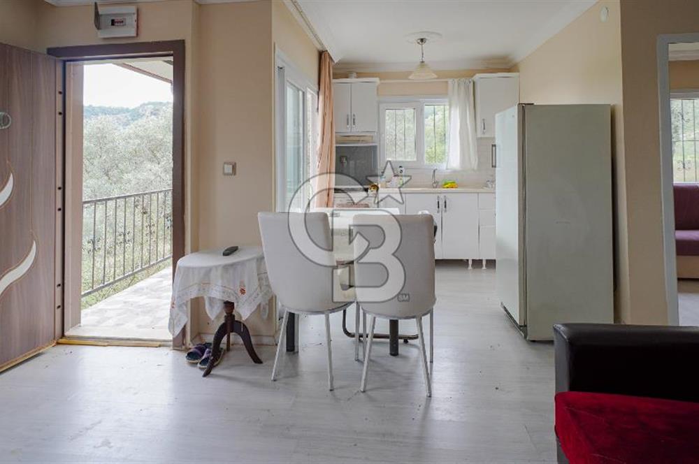 AKBÜK'TE DENİZ MANZARALI SATILIK 2+1 EV VE ZEYTİNLİ TARLA