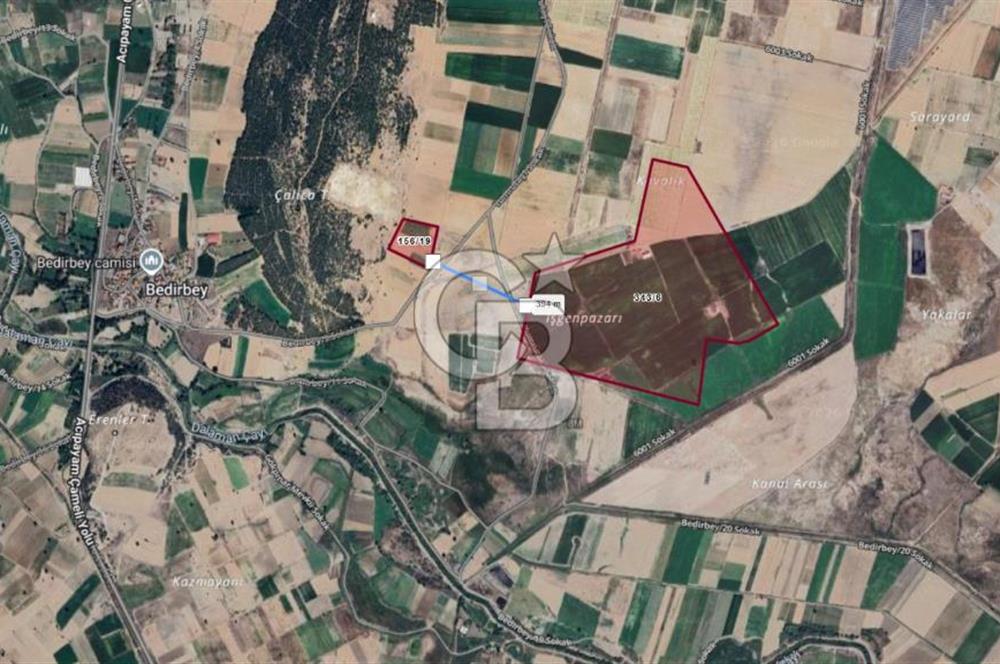 Denizli Acıpayam Bedirbey İmar Hattına 400 m 22.377 m² Tarla