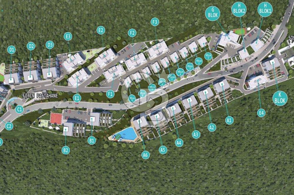 VADİ İZMİT'TE MÜSTAKİL TADINDA HAVUZ MANZARALI 2+1 SATILIK DAİRE