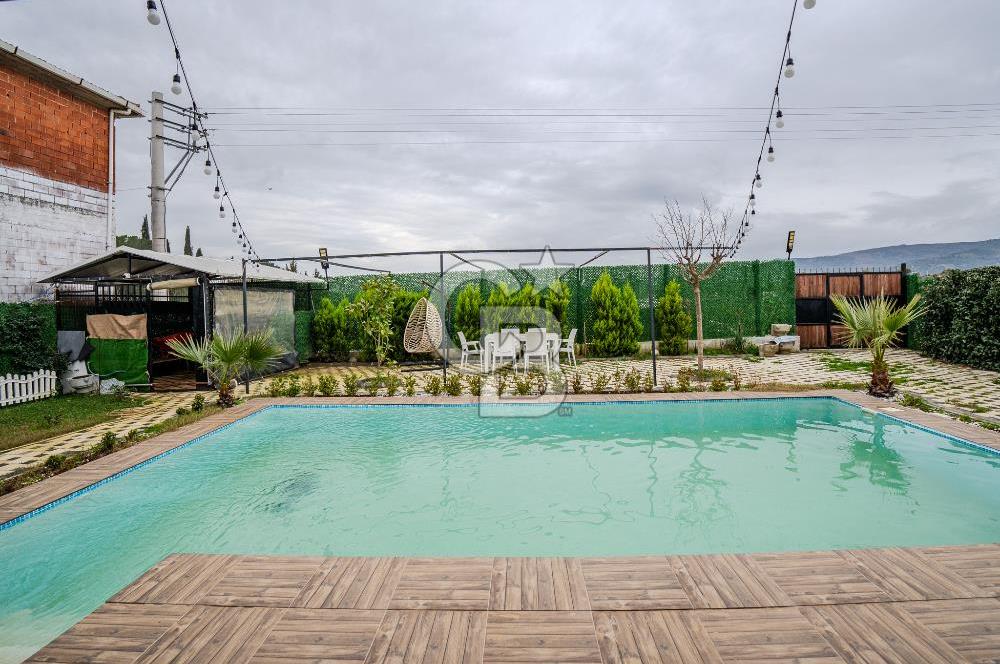 İZMİR BAYINDIR'DA 4+1 HAVUZLU İSKANLI SATILIK MÜSTAKİL VİLLA