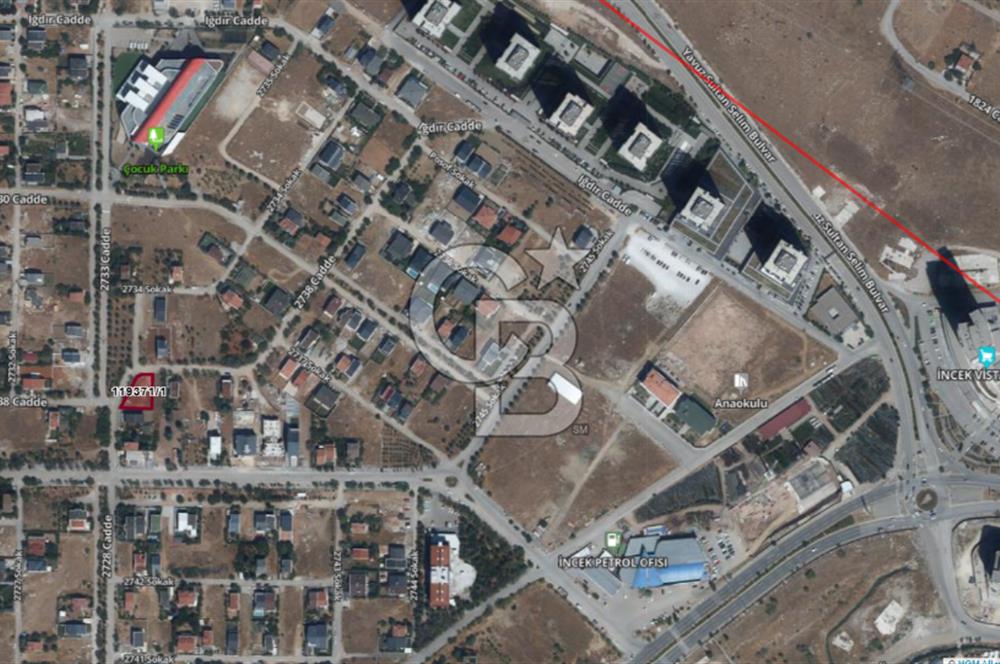 İNCEK BULVAR LOFT ARKASI KÖŞE PARSEL 603 M² SATILIK ARSA