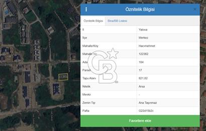 YALOVA MERKEZ DE SATILIK 2 KAT KONUT İMARLI DENİZ MANZARALI ARSA