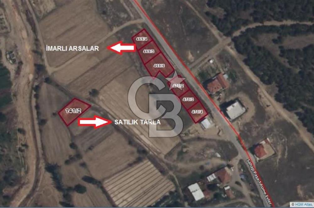 Afyon-Dazkırı Barbaros Mah.de İmarlı Arsalara Yakın 624 m² Satılık Tarla