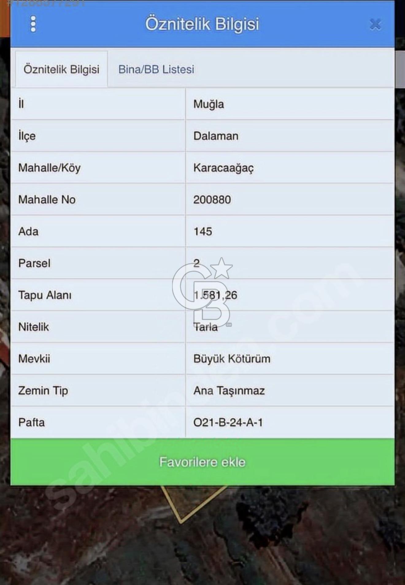 MUĞLA DALAMAN KARACAAĞAÇLIK  SULAK TARLA
