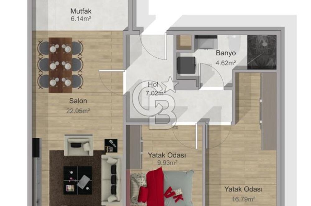 Küçükyalı'da Sıfır Binada 2+1 Satılık Daire