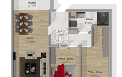 Küçükyalı'da Sıfır Binada 2+1 Satılık Daire