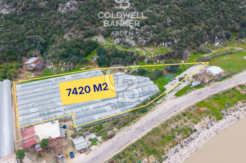 ANTALYA DEMRE KÖŞKERLERDE CB ARDENDEN 7420 M2 SATILIK TARLA
