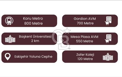 EŞKİŞEHIR YOLUNA CEPHE / GORDİON AVM KARŞISI / 2+1 OFİS VE DAİRE