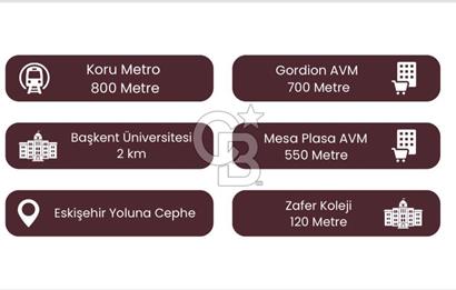 ESKİŞEHİR YOLUNA CEPHE / GORDİON AVM KARŞISI / 1+1 OFİS VE DAİRE