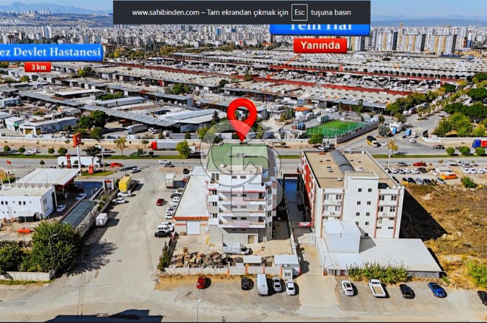 SEHIRIN MERKEZINDE KIRALIK 4 KATLI 2700 m2 IŞ MERKEZI