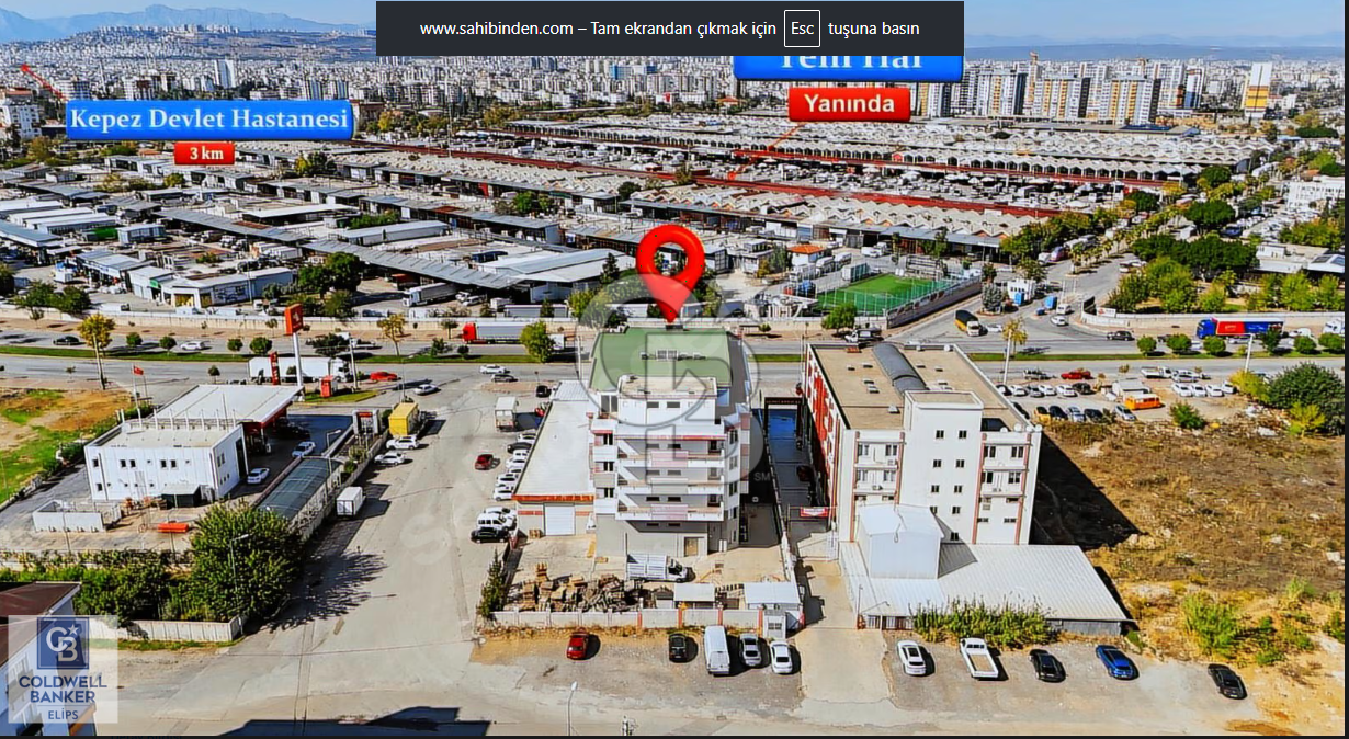 SEHIRIN MERKEZINDE KIRALIK 4 KATLI 2700 m2 IŞ MERKEZI