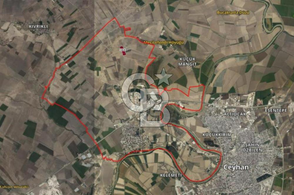 Adana Ceyhan Büyükmangıt'ta 25.460 m² Satılık Sulu Tarla