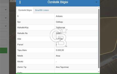 ANKARA GÖLBAŞI TİCARİ SATILIK ARSA