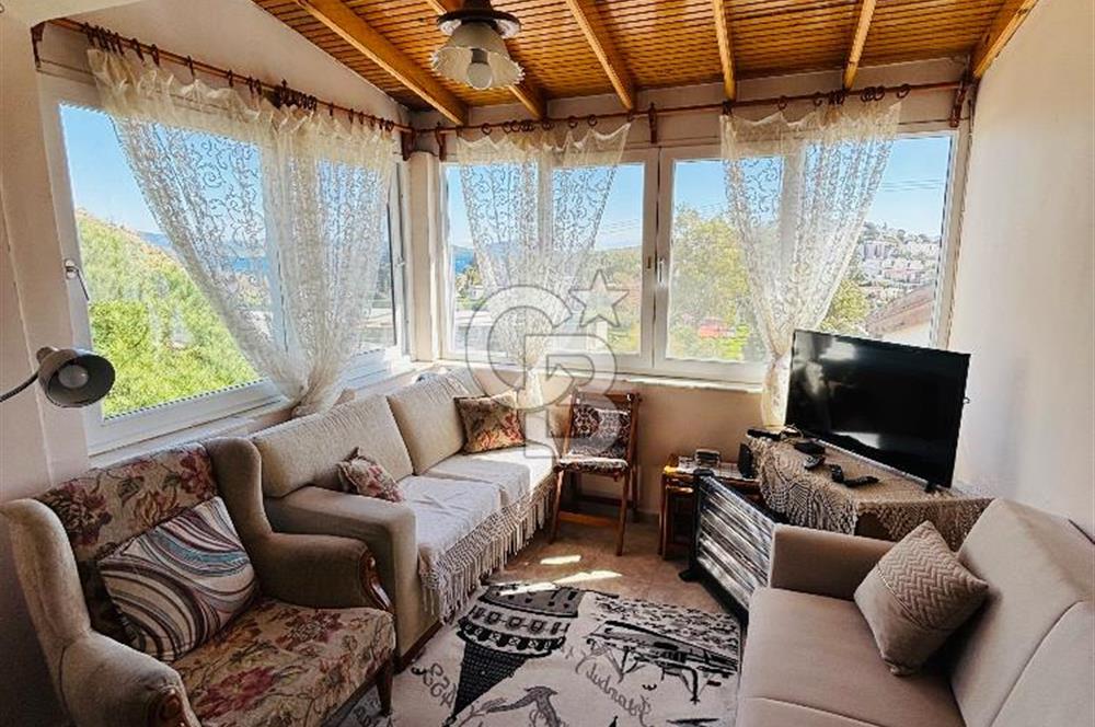 Bodrum bank ev sahil sitesinde denize 50 mt fırsat üst dubleks