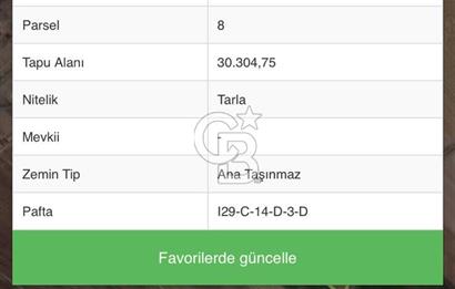 ANKARA/GÖLBAŞI HOLOS'DA 30.304,75 M2 SATILIK TARLA