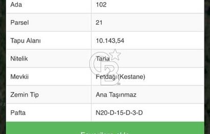 MUĞLA MENTEŞEDE 10 DÖNÜM TEK PARÇA TARLA
